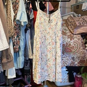 SO Floral Smocked Top Sundress Thin Straps